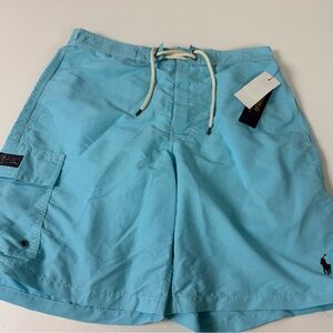 Kailua Mesh Brief Swim Trunks Cargo Shorts Polo Ralph Lauren NWT Drawstring New